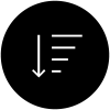 an icon of a filter that indicates that you learn to separate main from side issues with this system.